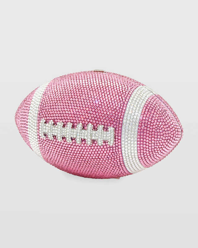 Crystal Football Minaudiere Bag